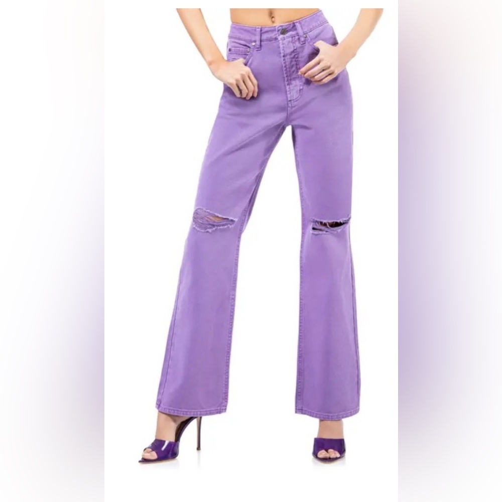 AFMR Oden Ripped High Waist Wide‎ Leg Jeans